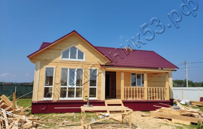 1 Брусовой дом  ОД-27, 11х8м, 85М², Московская область, Ступинский район, поселок Михнево (2)